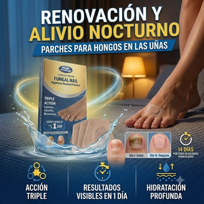 Parches Anti Hongos de Uñas – Acción Triple, Resultados Visibles en 1 Día