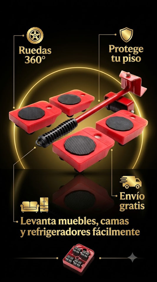 Kit Movilizador de Muebles 5 en 1