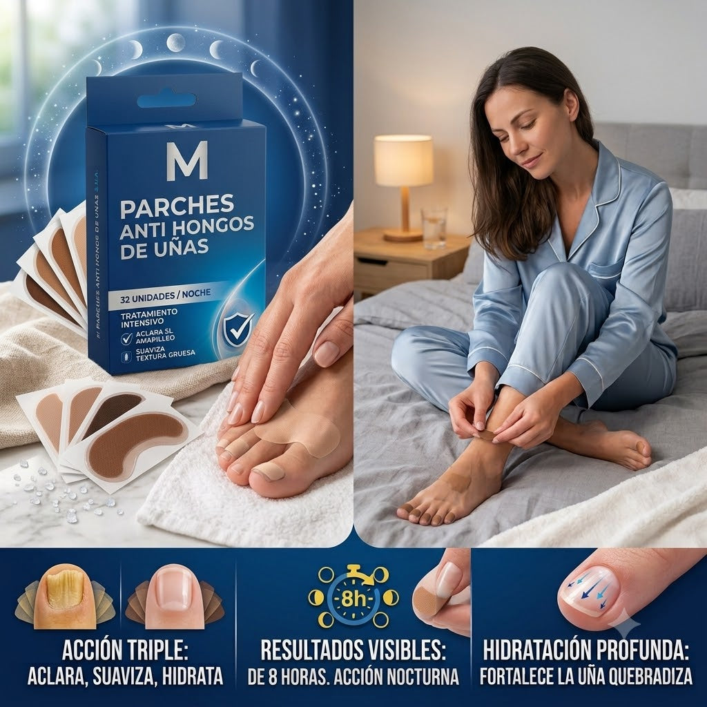 Parches Anti Hongos de Uñas – Acción Triple, Resultados Visibles en 1 Día